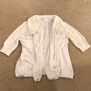 Cream colored maternity sweater